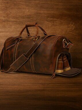 Oakridge Weekender Bag 083 (Vintage Tan) 23.2”* 23.62”* 11.81 Inch (L*W*H)